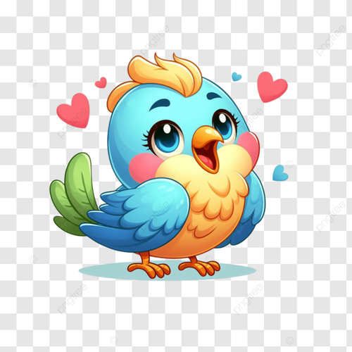 pngtree cute funny bird cartoon png image 12384484.png