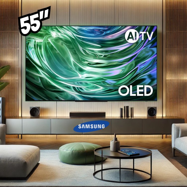 Samsung Smart TV 55″ OLED 4K 55S90D – Processador com AI, Painel até 144hz