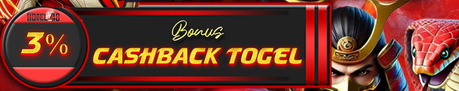 HOTEL4D Bonus Cashback Mingguan 3% (khusus togel)