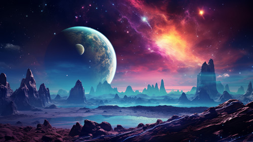 alien planet with galaxy background bmZnbGqUmZqaraWkpJRnZm1prWZnZ2k.jpg
