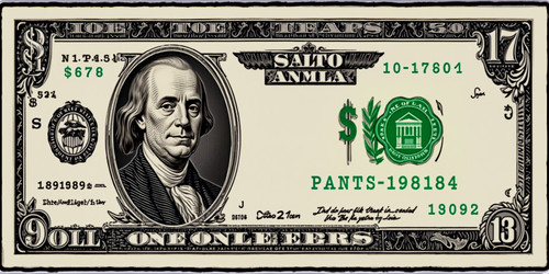 A clear detailed depiction of a 17 bill Include all the standard features of a US currency bill like.jpg