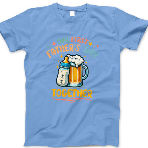 Photograph of four blank t-shirts greys beige and army green. Clipping path included. Ready for your.jpg