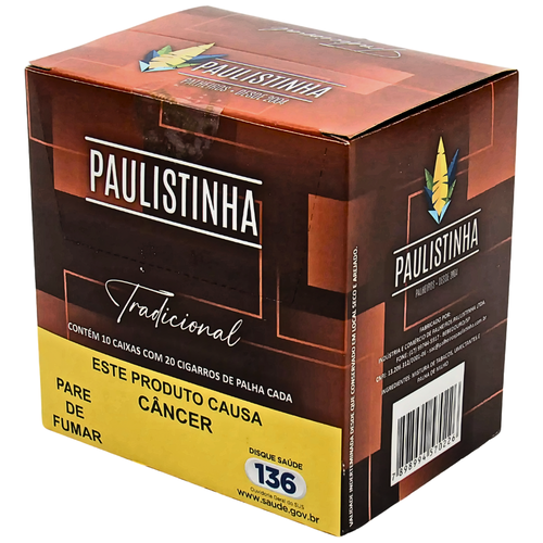 Cigarro de Palha Paulistinha Tradicional Maço Caixa.png