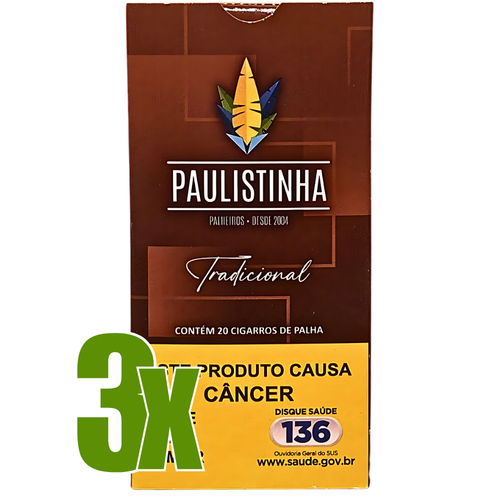 Cigarro de Palha Paulistinha Tradicional Maço Display 5x.png