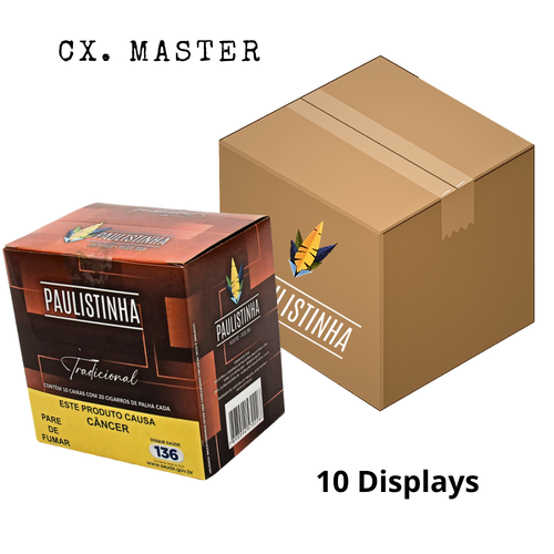 Cigarro de Palha Paulistinha Tradicional Maço CX. Master.png