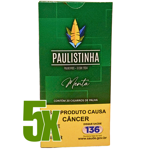 Cigarro de Palha Paulistinha Menta Maço Display 5x.png