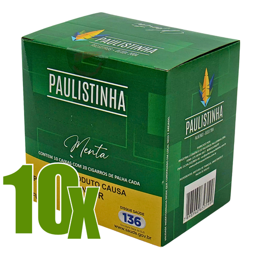 Cigarro de Palha Paulistinha Menta Maço Caixa 10x.png