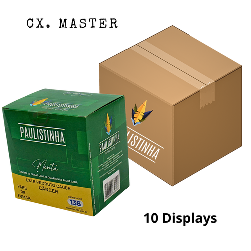 Cigarro de Palha Paulistinha Menta Maço CX. Master.png