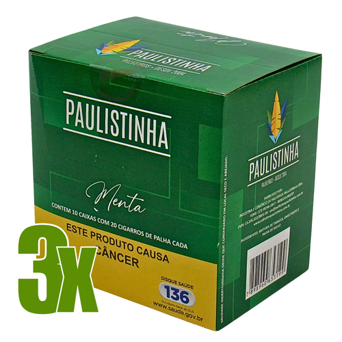 Cigarro de Palha Paulistinha Menta Maço Caixa 3x.png