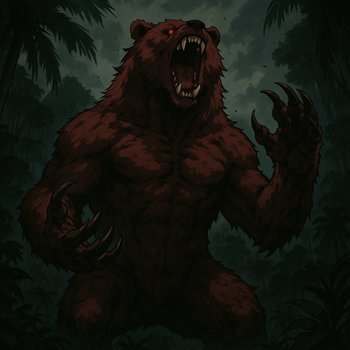 20250527 0110 Giant Roaring Red Bear simple compose 01jw85qx68f8x8gnn0v837btkp.png