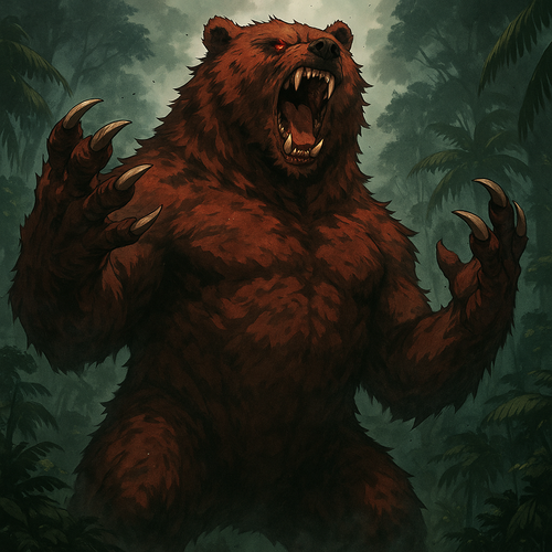 20250527 0110 Giant Roaring Red Bear simple compose 01jw85qx66ecytgnw22nkd9pvy.png