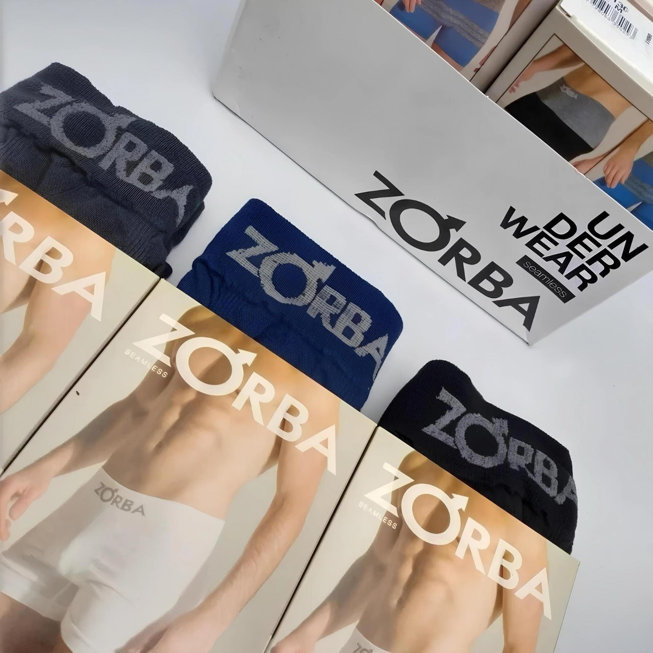 Kit Com 10 Cuecas Boxer Algodão Sem Costura Zorba