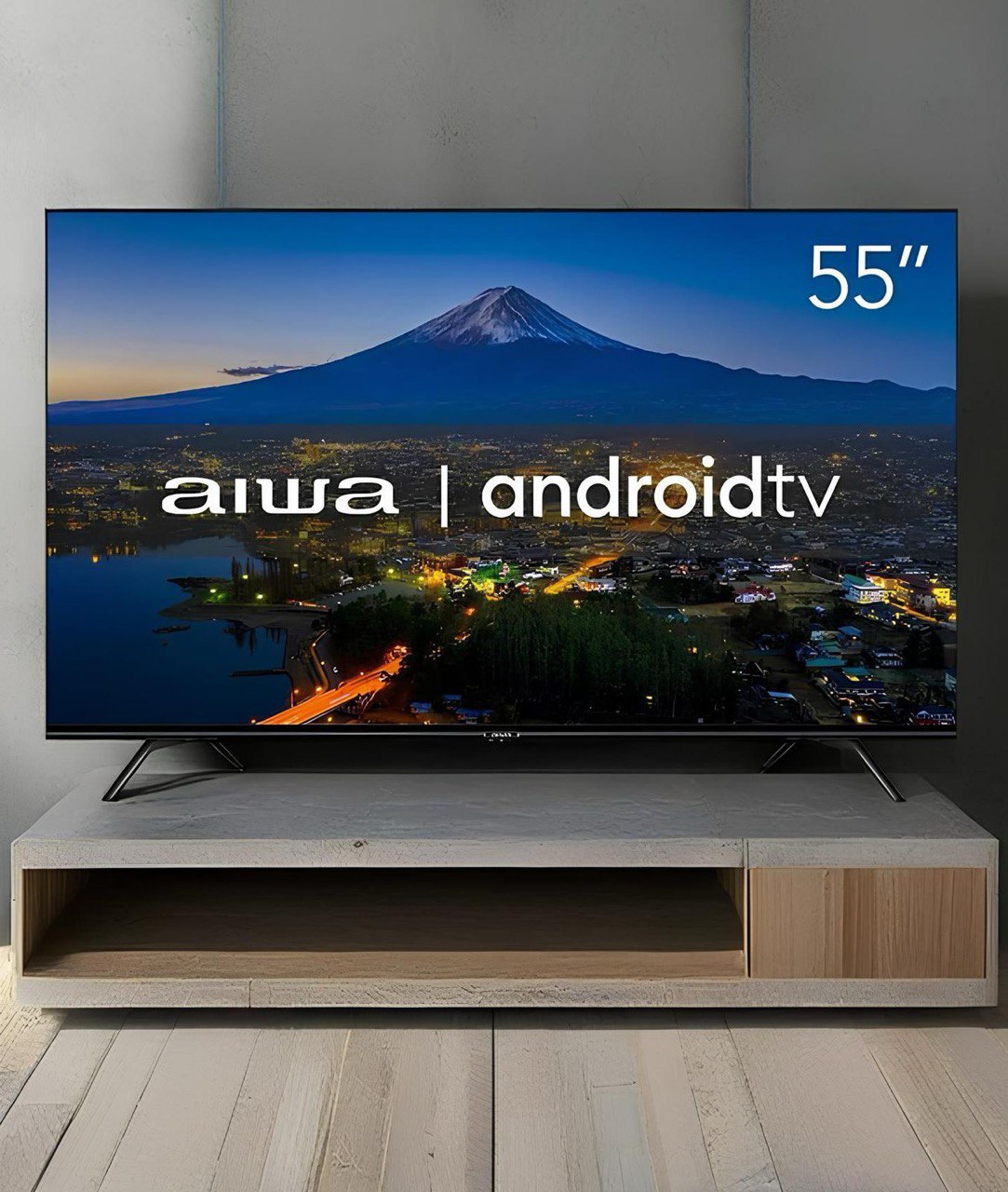 Smart TV AIWA 55” Android 4K Borda Ultrafina Dolby Vision&Atmos AWS-TV-55-BL-01-A