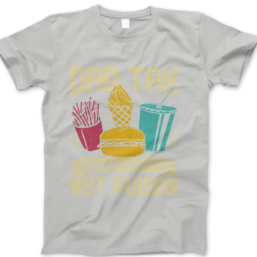 Photograph of four blank t-shirts greys beige and army green. Clipping path included. Ready for your.jpg