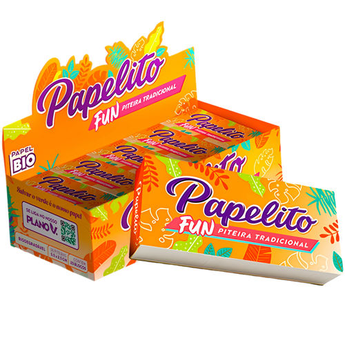 Piteira Papelito Fun Tradicional Livreto C 36 Piteiras Livreto C 36 Piteiras Caixa + Livreto.png