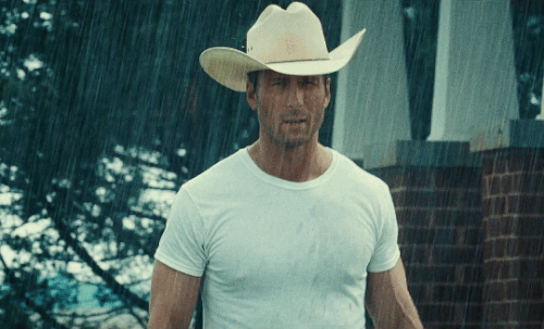 glen powell wet tshirt.gif