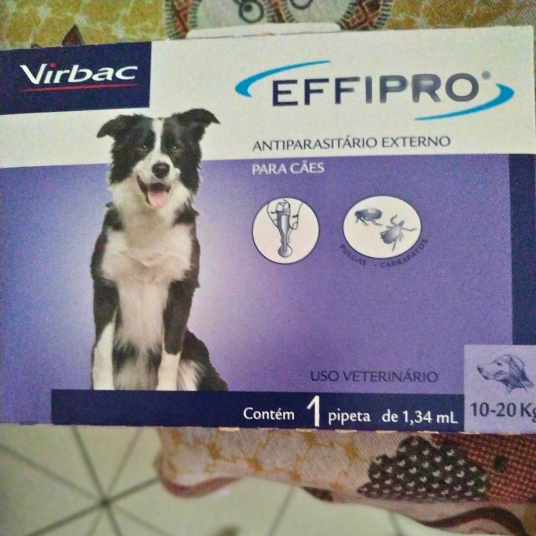 Virbac Effipro Antipulgas e Carrapatos para Cães de 10 Kg – 20 Kg C/ 1 Pipeta