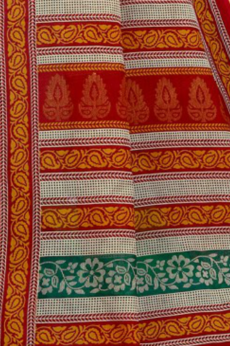 URTA PANKHI Dark Green Copper Fabric.png
