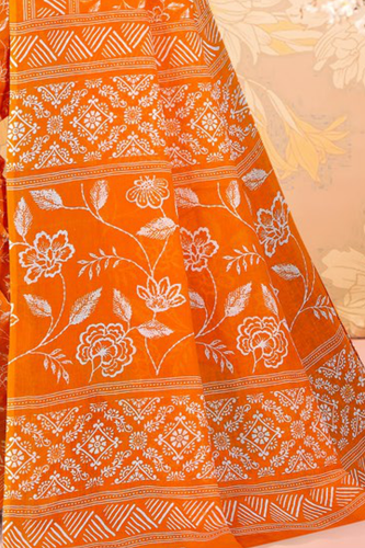 URTA PANKHI Safety Orange Pallu View.png