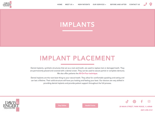 Dental implants are a permanent, natural-looking way to replace missing teeth. While cost can be a concern, we’re committed to offering competitive pricing, flexible payment plans, and insurance assistance to make implants more budget-friendly.

Learn More- https://dentistinparkridge.com/implant-placement/