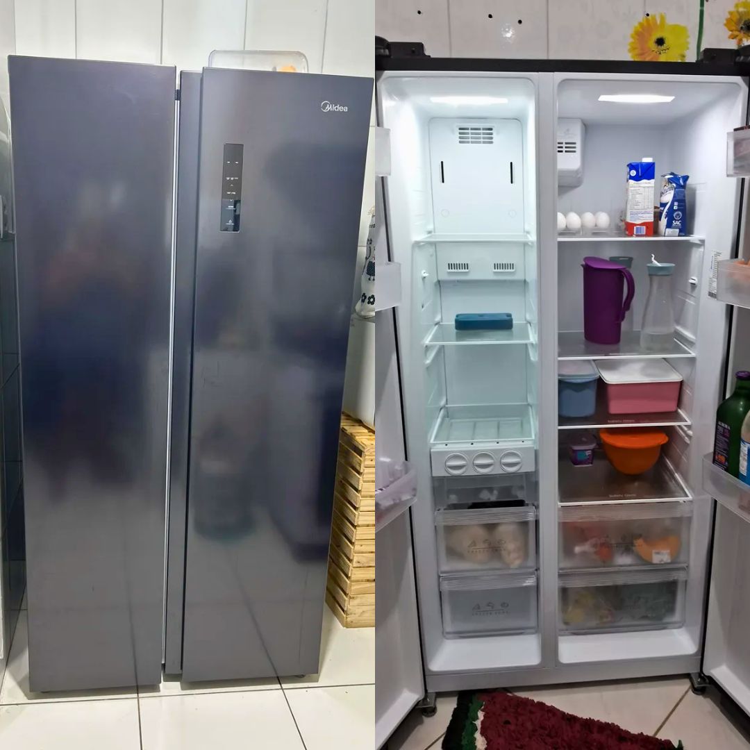Geladeira Side By Side 511l Inverter Cor Preto Conectada Mid