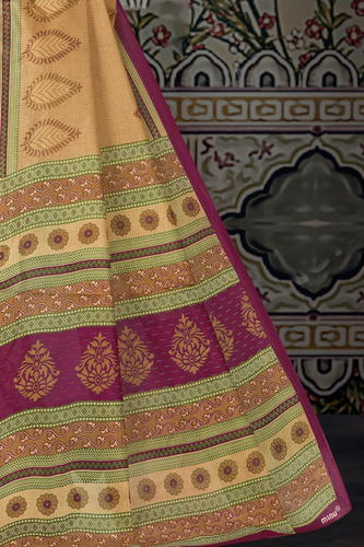 SUNHERI COTTON CHIKU Pompadour Pallu View.png