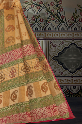 SUNHERI COTTON CHIKU Rose Pallu View.png