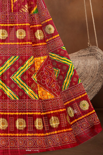 Subhghari Burgundy Pallu View.png