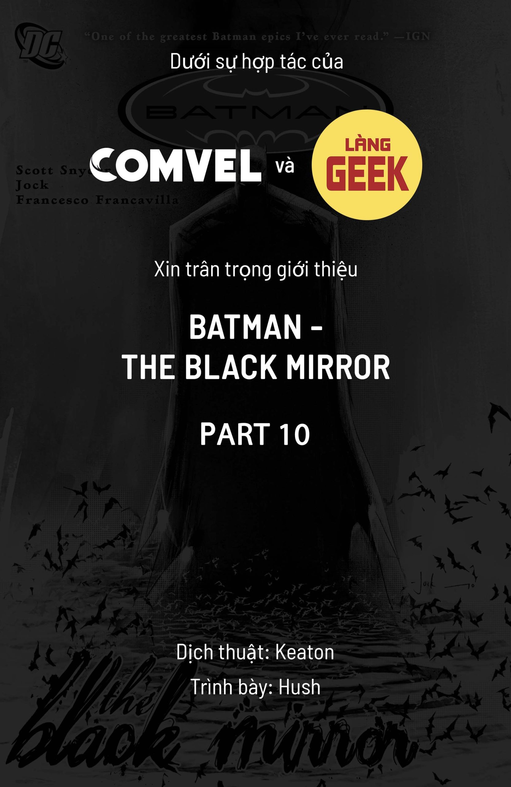 Đọc Đọc Batman: The Black Mirror Truyện Tranh Online 2025...