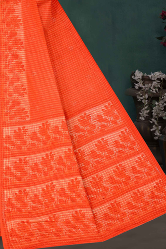 Sa Re Ga Ma Vol 3 Orange Red Pallu View.png