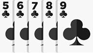 9GAMING Poker Straight Flush Card