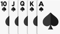 9GAMING Poker Royal Flush Card
