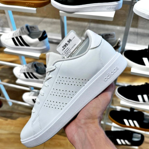 Tênis Adidas Advantage Feminino Branco+Lilás.jpg