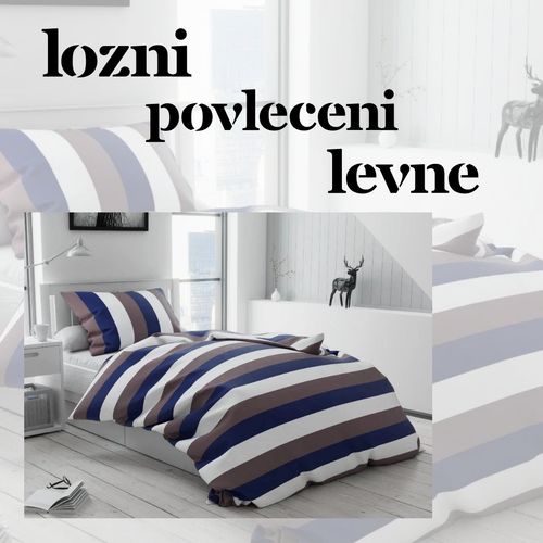 Moderní ložní povlečení s pruhy – dostupné také na Ložni Povlečení Levně | Závěsy pro stylový interi.png