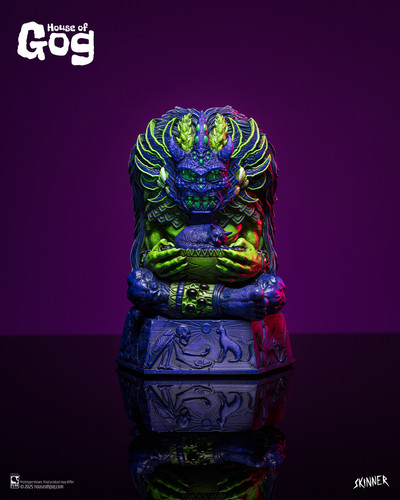 Xalbaga The Cat God statuette NEON Skinner x House of Gog reveal & website photos 1024 x 1280 portra.jpg