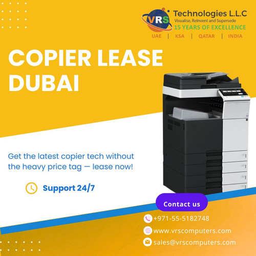 Looking for the best Copier Lease in Dubai for your business? VRS Technologies LLC offers flexible and budget-friendly copier leasing options tailored to suit all office needs. Whether you're a startup or a large company, we provide top-brand copiers with expert support and maintenance. Call us today at +971-55-5182748 to learn more.

Visit: https://www.vrscomputers.com/computer-rentals/printer-rentals-in-dubai/