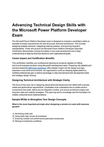 Advancing Technical Design Skills with the Microsoft Power Platform Developer Exam page 0001 images .jpg