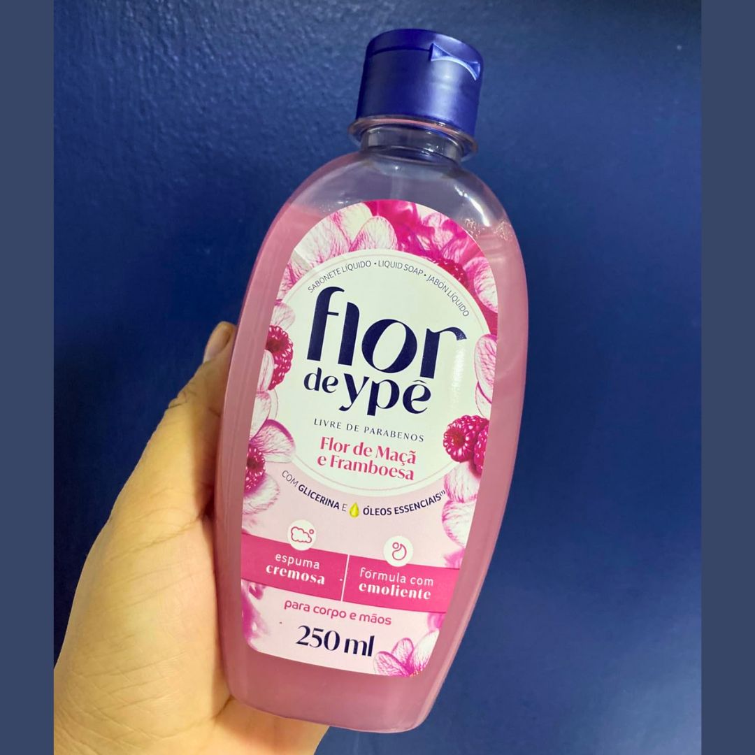 Flor de Ypê Sabonete Líquido, Flor de Maçã e Framboesa, 250ml (Squeeze) Flor de Ypê Sabonete Líquido, Flor de Maçã e Framboesa, 250ml (Squeeze)