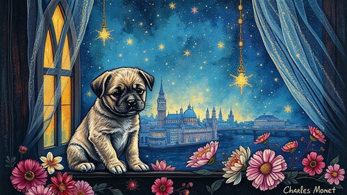 greatergreaterthe junk journal puppylesslesscharles monet.jpg