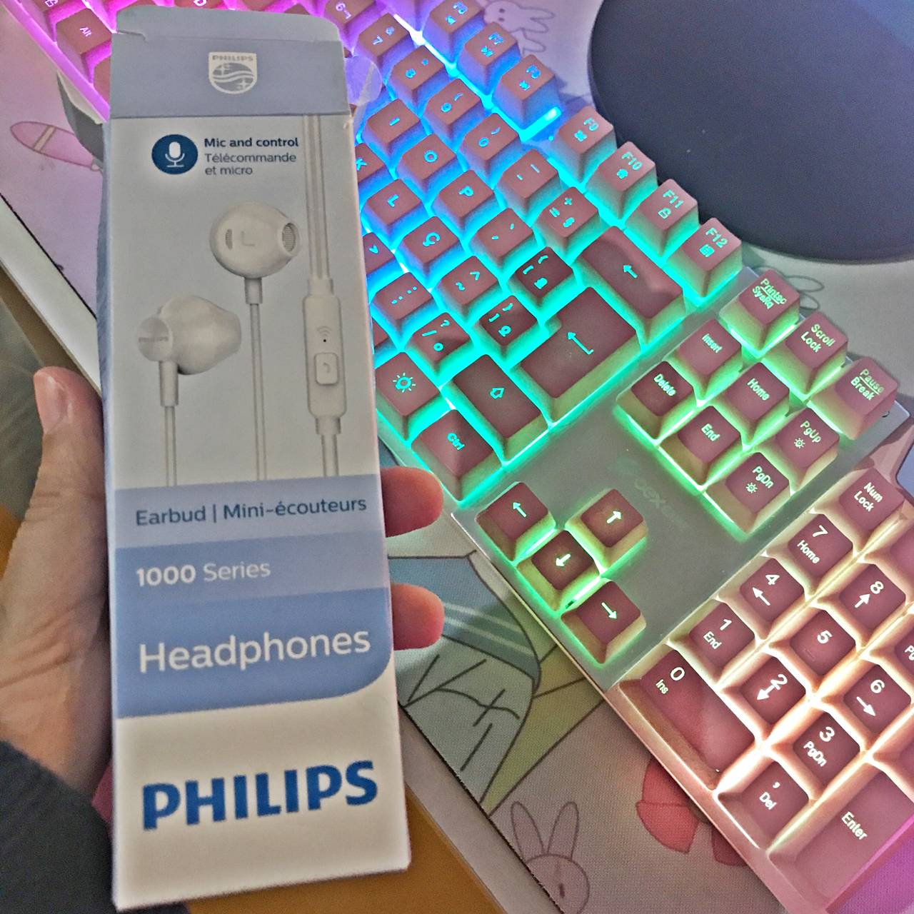 Fone de Ouvido Philips com Microfone – Branco