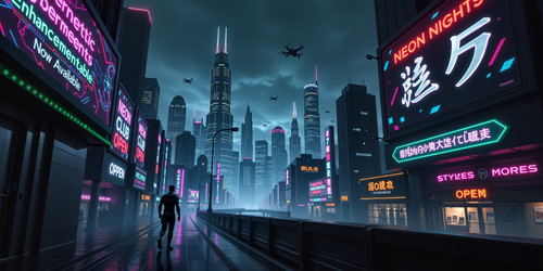  A futuristic dark themed desktop wallpaper inspired by cyberpunk aesthetics The scene features a sp.jpg