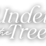 under the tree logo postcard