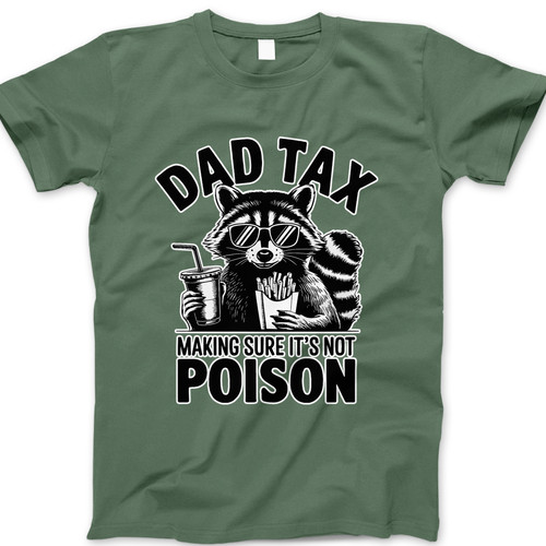 Photograph of four blank t-shirts greys beige and army green. Clipping path included. Ready for your.jpg