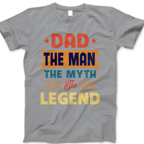 Photograph of four blank t-shirts greys beige and army green. Clipping path included. Ready for your.jpg