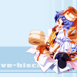 Konachan.com 8559 bisuke tan blue hair loli netrunner panties poyoyon rokku red eyes striped panties