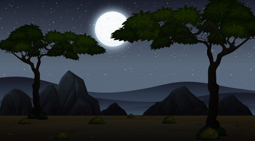 Cena de fundo com céu escuro no parque Vetor Premium.jpg