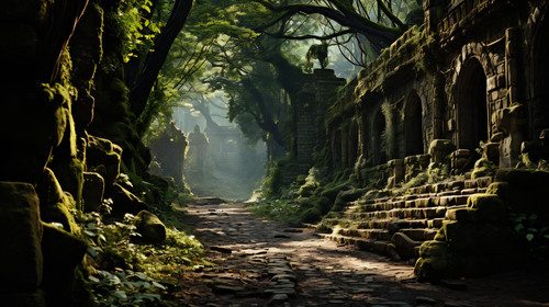 vecteezy ai generative magical forest scenes with lush greenery 30558978.jpg