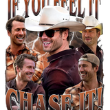 glen powell if you feel it chase it twisters t shirt creator designs transparent.png