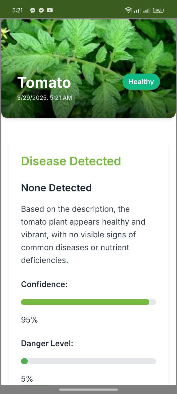 CropCare Healthy Result