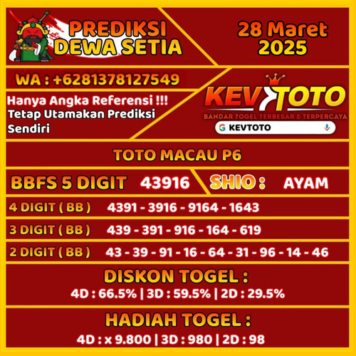 Prediksi Togel 4D Toto Macau P6 Jumat 28 Maret 2025.jpg